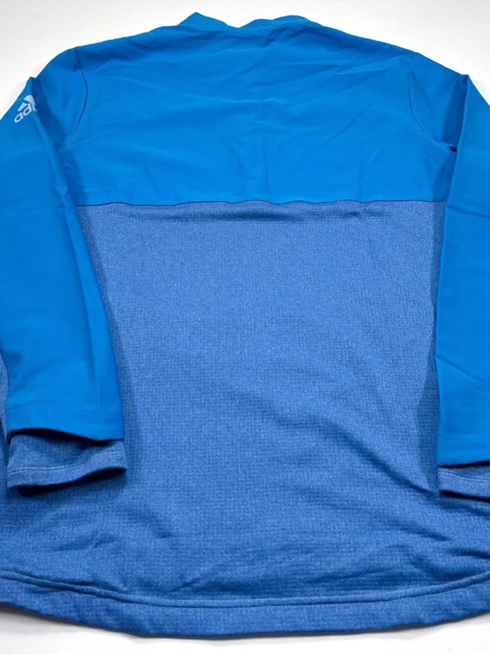 Adidas Golf Go-To 1/4 Zip Large Blue Long Sleeve Pullover NEW NWT - Picture 5 of 5